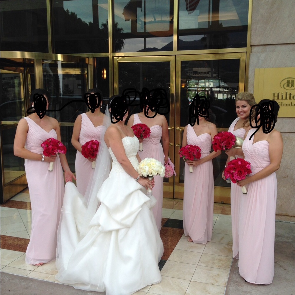 Dessy Collection Dress in Blush Style 2905 - Picture 6 of 7